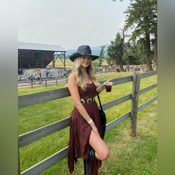 FP One Lumi Maxi Dress, Brown maxi dress - Picture 3 of 5